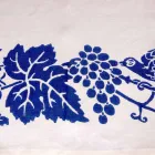 Tovaglia in Lino d’Alto Artigianato con Stampa a Mano d’Arte Italiana - Marchi Viadurini