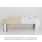 Tovaglia Lino Colorato con Asole e 12 Bottoni Lusso Componibile - Mediterranea Viadurini