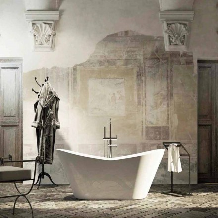 Vasca bagno di design freestanding moderna realizzata in Italia Ragusa Viadurini