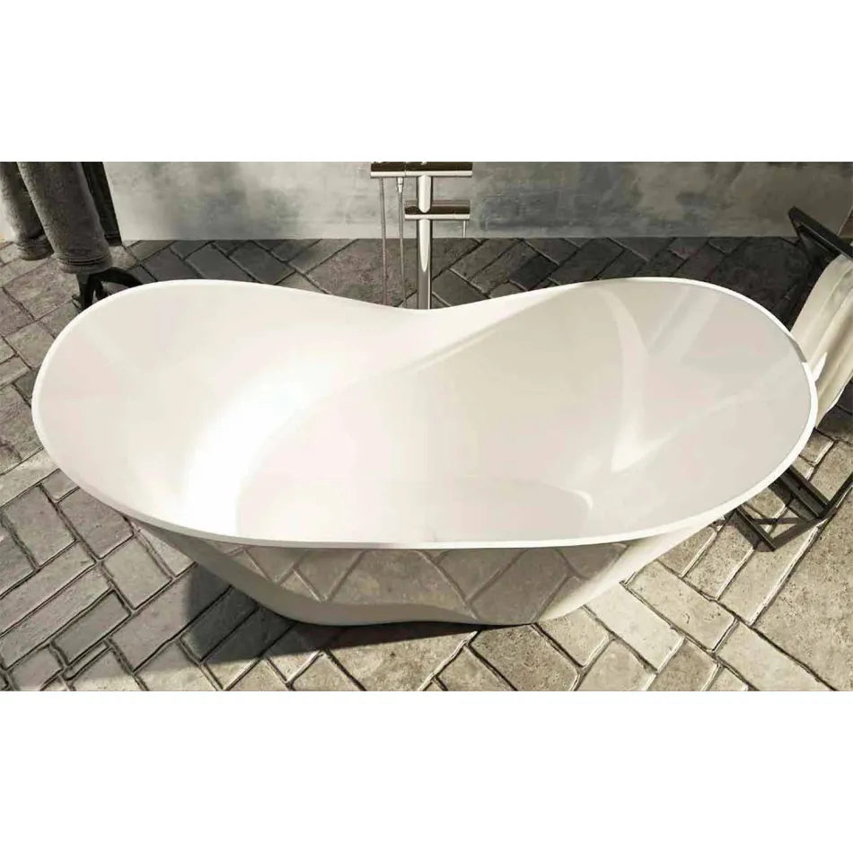 Vasca bagno di design freestanding moderna realizzata in Italia Ragusa Viadurini