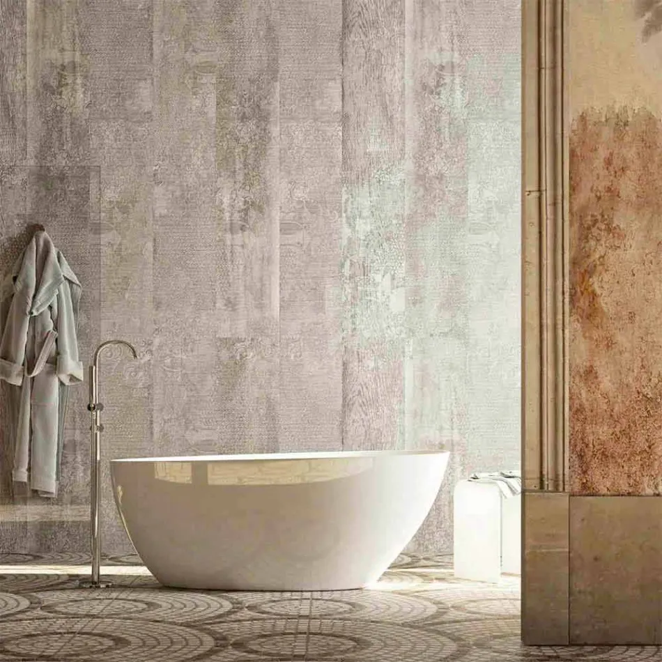 Vasca bagno ovale di design freestanding realizzata in Italia Albenga Viadurini