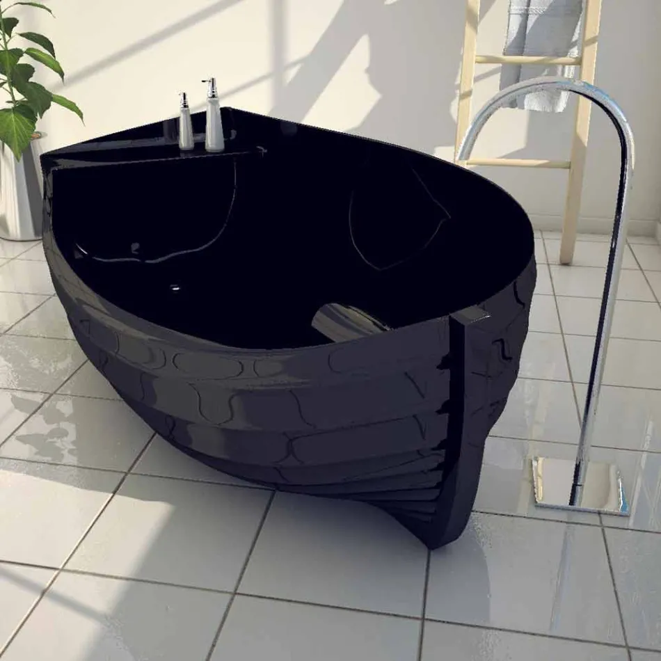 Vasca da bagno di design a forma di barca Ocean made in Italy  Viadurini
