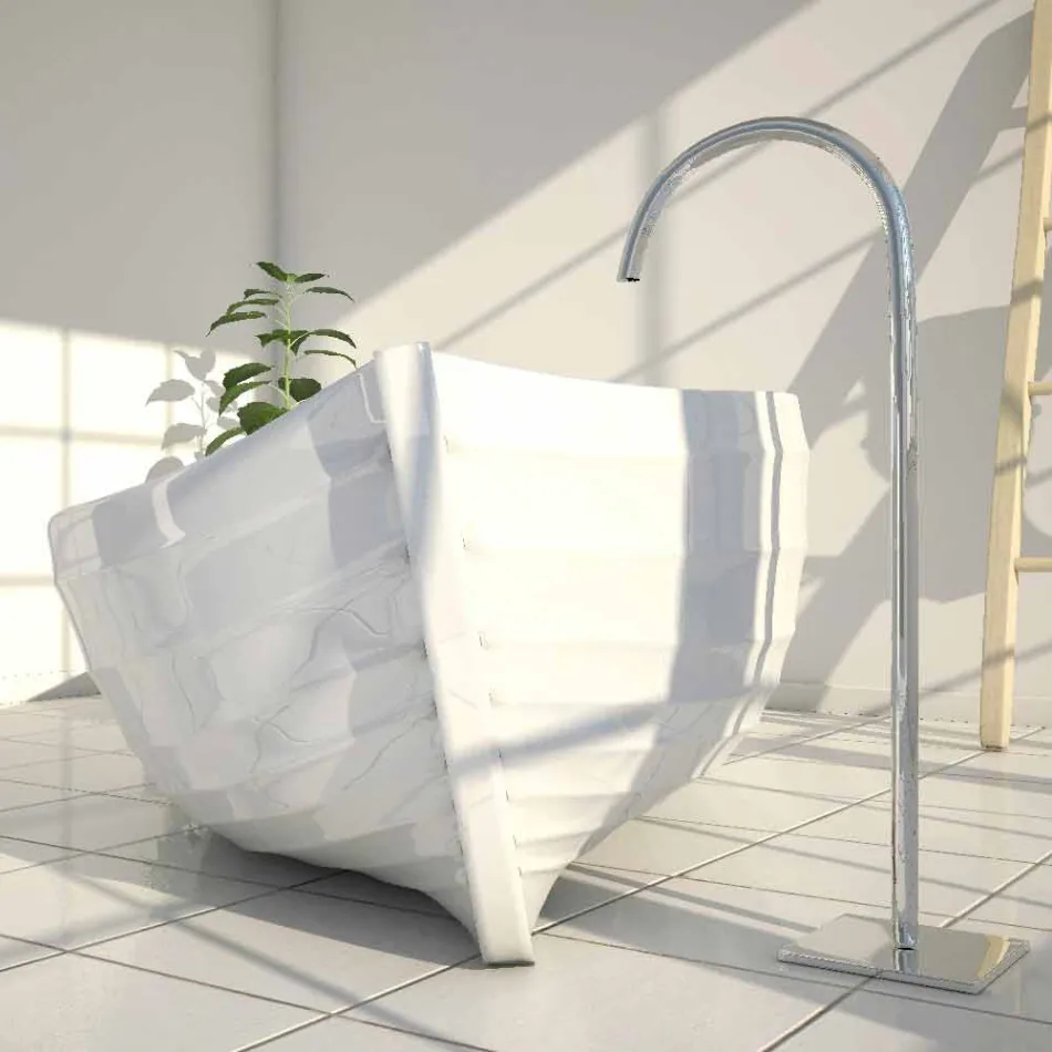 Vasca da bagno di design a forma di barca Ocean made in Italy  Viadurini