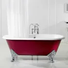 Vasca da bagno freestanding in ghisa con piedini Hall Viadurini