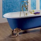 Vasca da bagno freestanding in ghisa verniciata con piedini Diane Viadurini