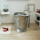 Vasca da bagno freestanding in rame con finitura in nickel Julia Viadurini