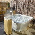 Vasca da bagno freestanding vintage in rame rivestita in ferro bianco Annie