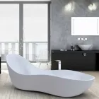 Vasca da bagno freestanding laccata, design moderno, Wave  Viadurini