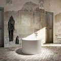 Vasca da bagno freestanding rotonda di design fatta in Italia Cremona