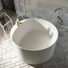 Vasca da bagno freestanding rotonda di design fatta in Italia Cremona Viadurini