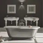 Vasca da bagno in ghisa di design con finitura lucida Pierce Viadurini