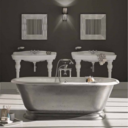 Vasca da bagno in ghisa di design con finitura lucida Pierce Viadurini