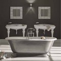 Vasca da bagno in ghisa di design con finitura lucida vintage Pierce