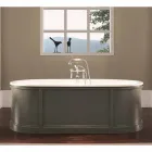 Vasca da bagno in ghisa smaltata e verniciata Ashley Viadurini