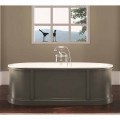 Vasca da bagno in ghisa smaltata e verniciata vintage Ashley