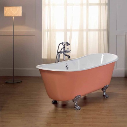 Vasca da bagno in ghisa verniciata con piedini Melissa Viadurini