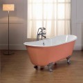 Vasca da bagno in ghisa verniciata con piedini vintage Melissa