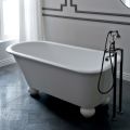 Vasca da Bagno in Solid Surface Bianco Opaco con Piedini - Gradi