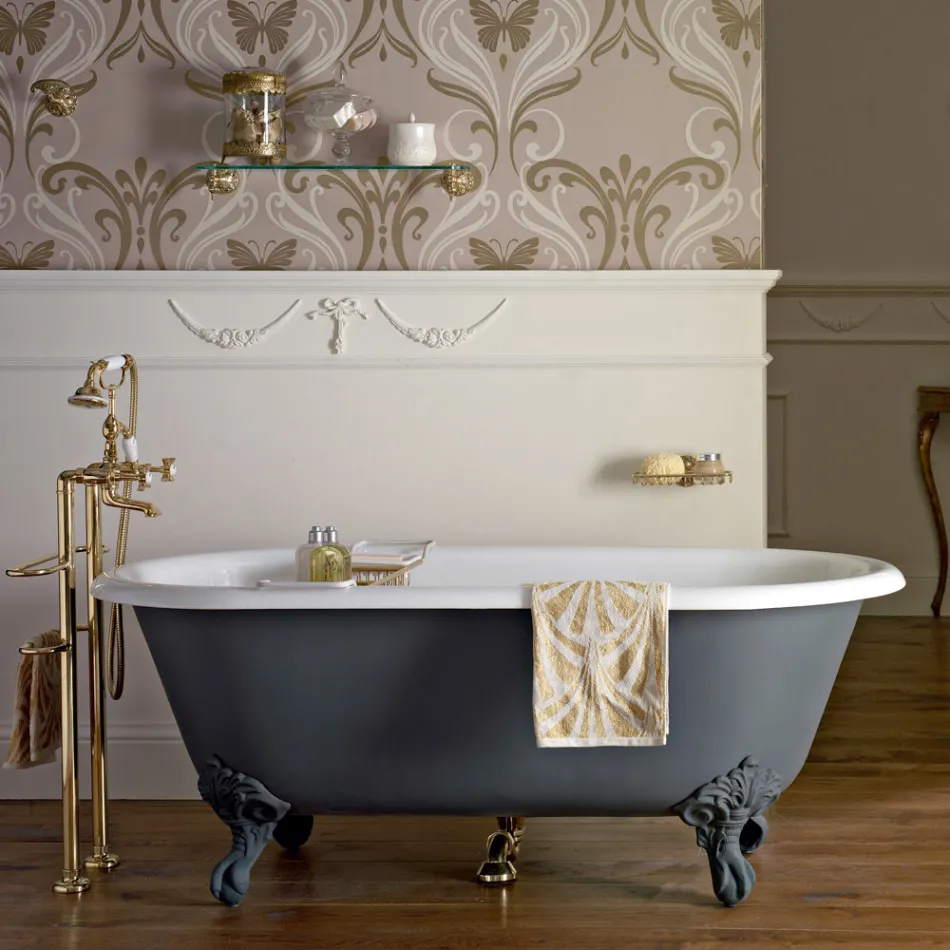 Vasca da Bagno Vintage Freestanding con Piedini in Ghisa, Made in Italy – Naima Viadurini