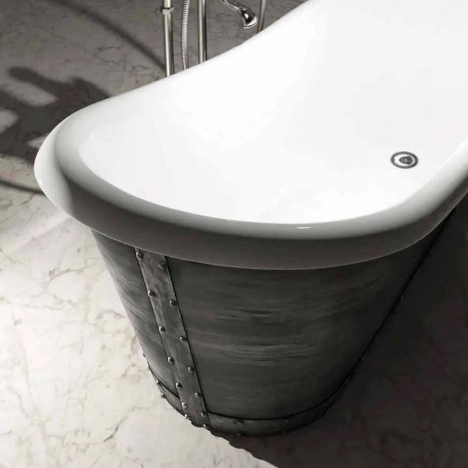 Vasca di design moderno freestanding in resina made in Italy, Furtei Viadurini