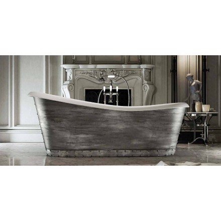 Vasca di design moderno freestanding in resina made in Italy, Furtei Viadurini