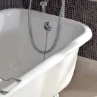 Vasca Freestanding Design Vintage in Ghisa Bianca, Made in Italy – Marwa Viadurini