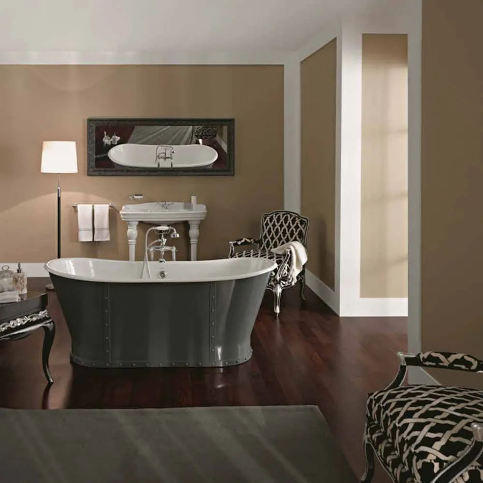 Vasca freestanding in ghisa verniciata dal design originale Cox Viadurini