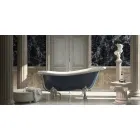 Vasca in resina blu freestanding di design classico, Fregona Viadurini
