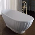Vasca in Solid Surface con Esterno Bianco Matt Made in Italy - Ross 