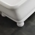 Vasca in Solid Surface Rettangolare Morbida sugli Angoli Made in Italy - Fulvio Viadurini