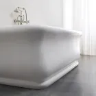 Vasca in Solid Surface Rettangolare Morbida sugli Angoli Made in Italy - Fulvio Viadurini