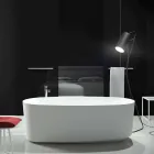 Vasca monoblocco freestanding di design prodotta in Italia, Dongo Viadurini