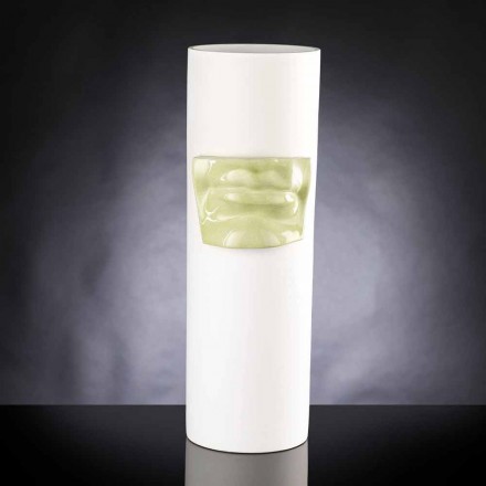 Vaso Alto Decorativo in Ceramica Colorata Lavorata a Mano in Italia - Monte Viadurini