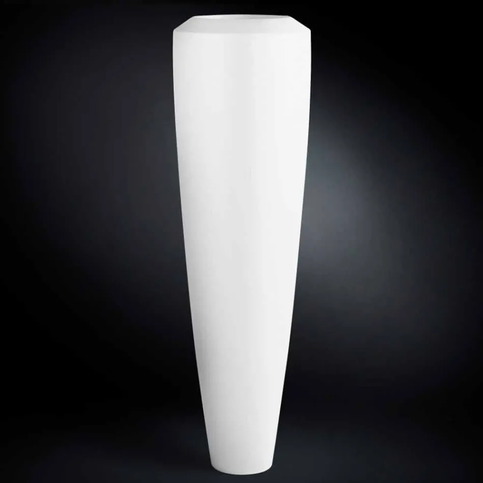 Vaso Alto Decorativo per Interni in Polietilene Realizzato in Italia - Capuano Viadurini