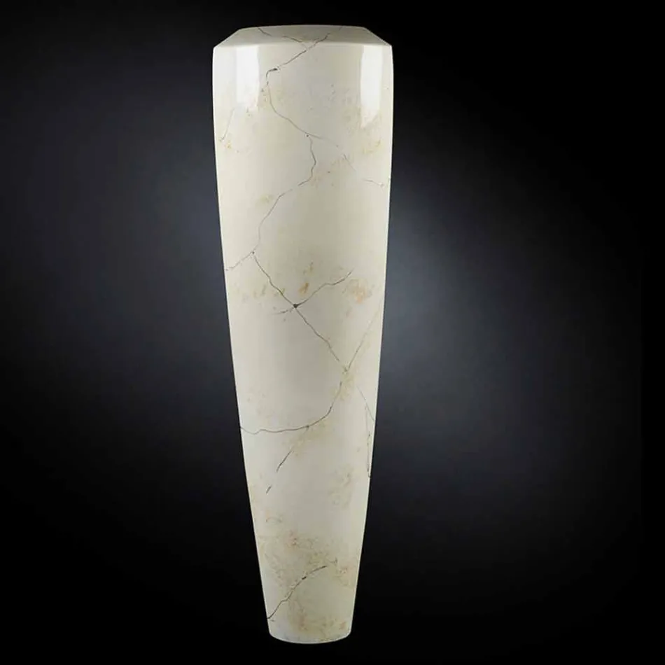 Vaso Alto Decorativo per Interni in Polietilene Realizzato in Italia - Capuano Viadurini
