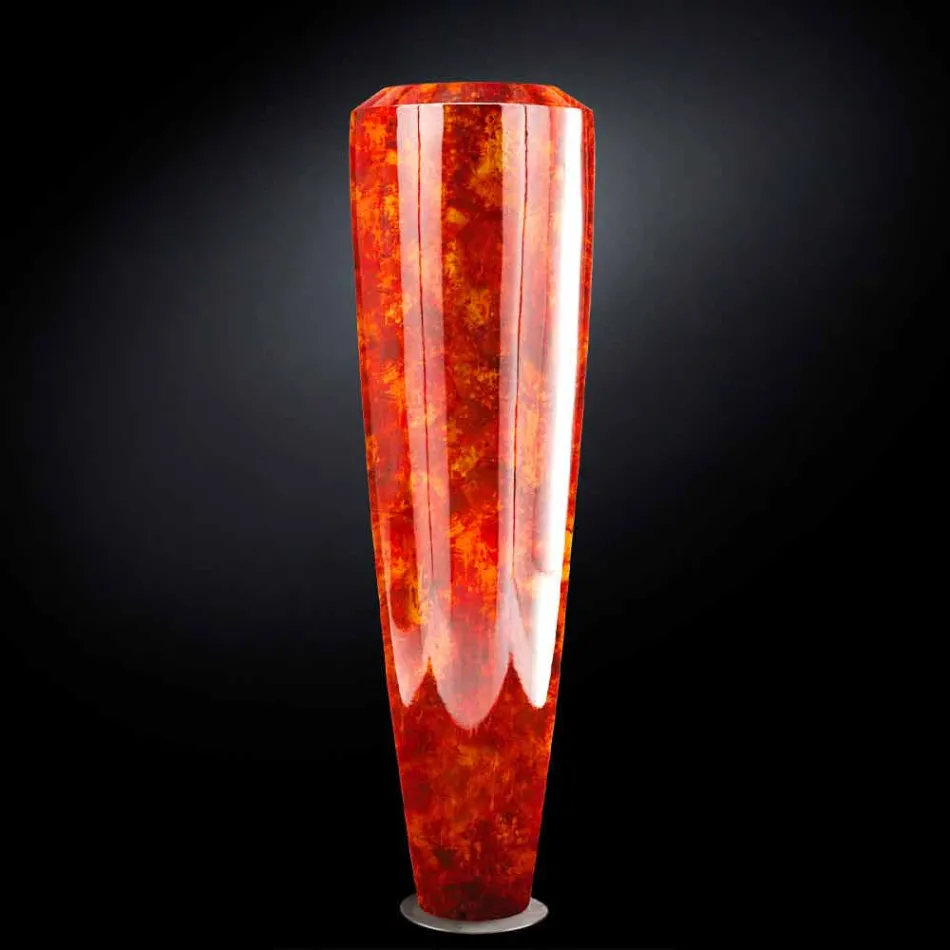 Vaso Alto Decorativo per Interni in Polietilene Realizzato in Italia - Capuano Viadurini