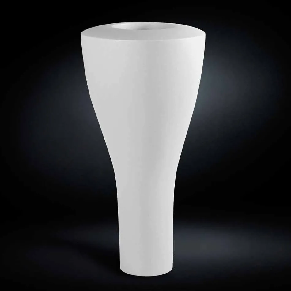 Vaso Alto Moderno in Polietilene Realizzato in Italia Alta Qualità - Timodeo Viadurini