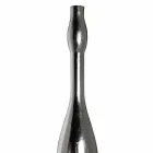 Vaso Alto Moderno in Resina Finitura Foglia Oro o Argento Made in Italy - Quarzo Viadurini