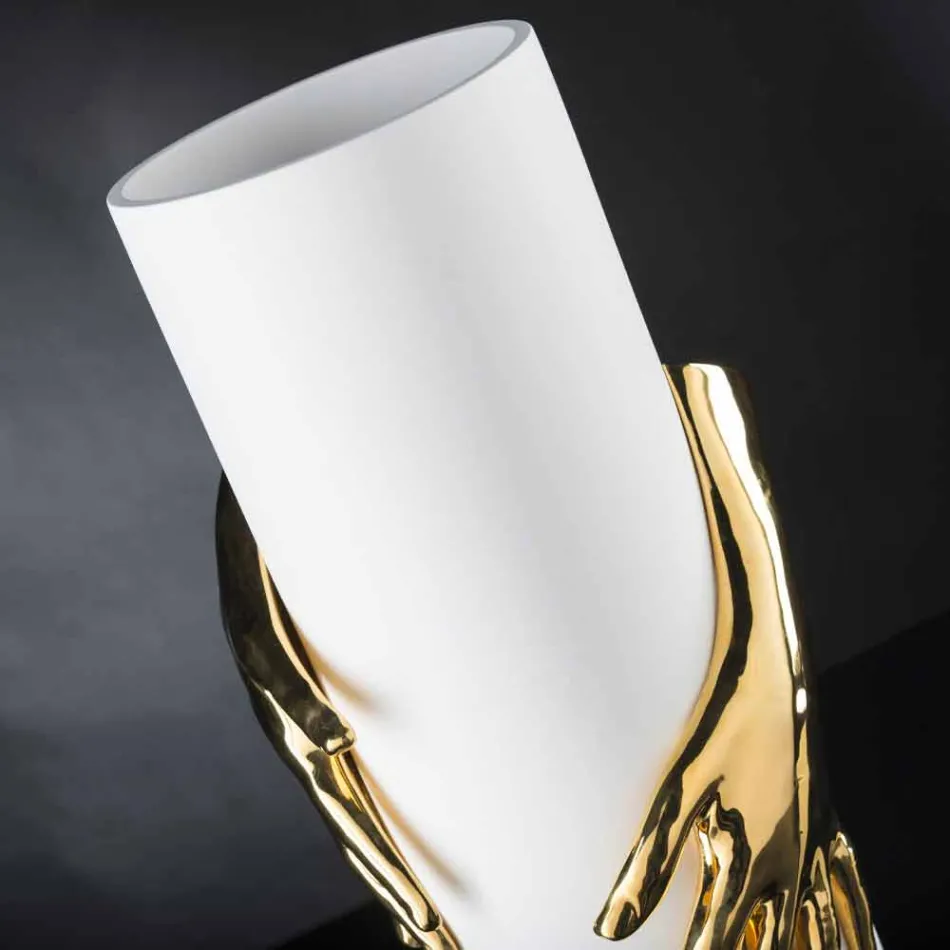 Vaso Alto per Interni in Ceramica Lavorata Artigianalmente in Italia - Monte Viadurini