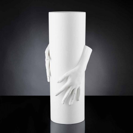 Vaso Alto per Interni in Ceramica Lavorata Artigianalmente in Italia - Monte Viadurini