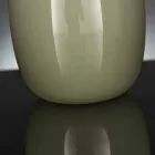 Vaso Artigianale in Vetro Lucido Bianco o Grigio Realizzato in Italia - Malindi Viadurini
