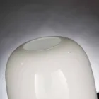 Vaso Artigianale in Vetro Lucido Bianco o Grigio Realizzato in Italia - Malindi Viadurini