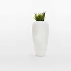 Vaso d'Arredo in Polietilene Bianco, Beige o Antracite 2 Pezzi - Skin by Myyour Viadurini