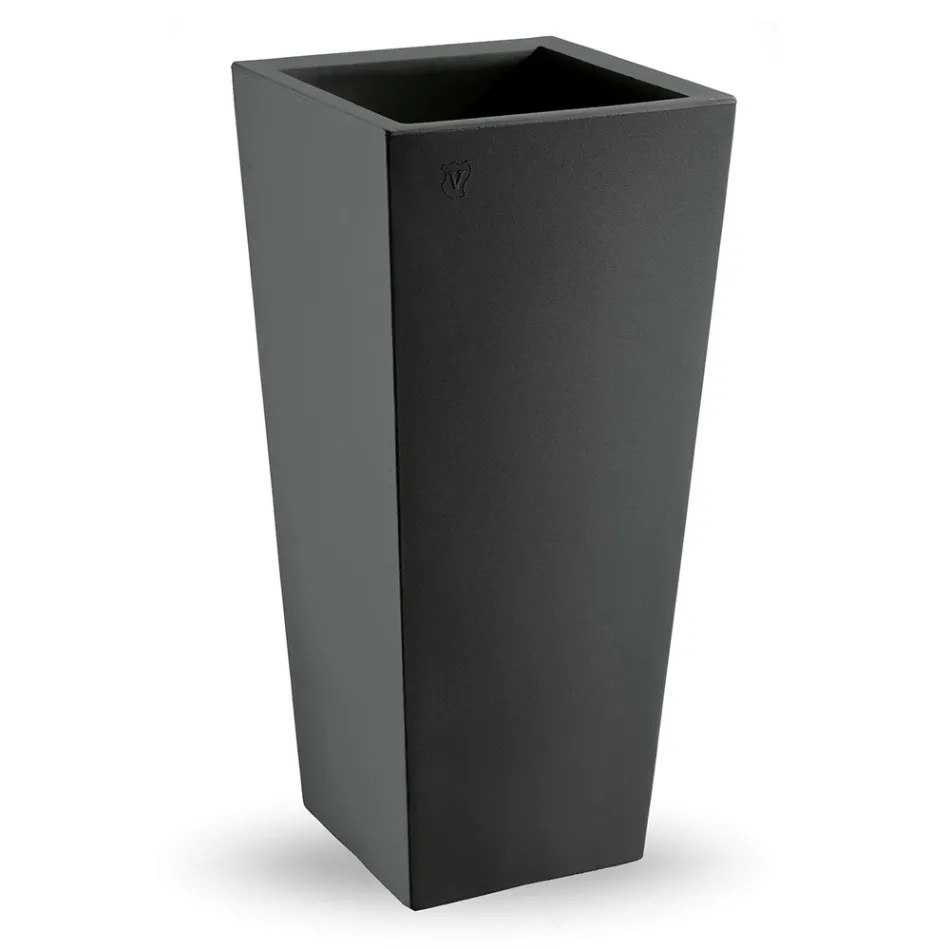 Vaso da Esterno Quadrato in Polietilene Colorato Made in Italy - Marilard Viadurini