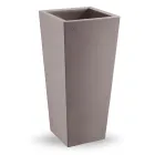 Vaso da Esterno Quadrato in Polietilene Colorato Made in Italy - Marilard Viadurini