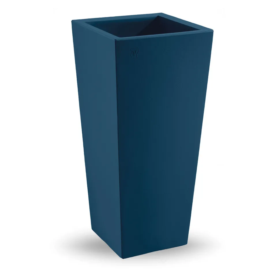 Vaso da Esterno Quadrato in Polietilene Colorato Made in Italy - Marilard Viadurini