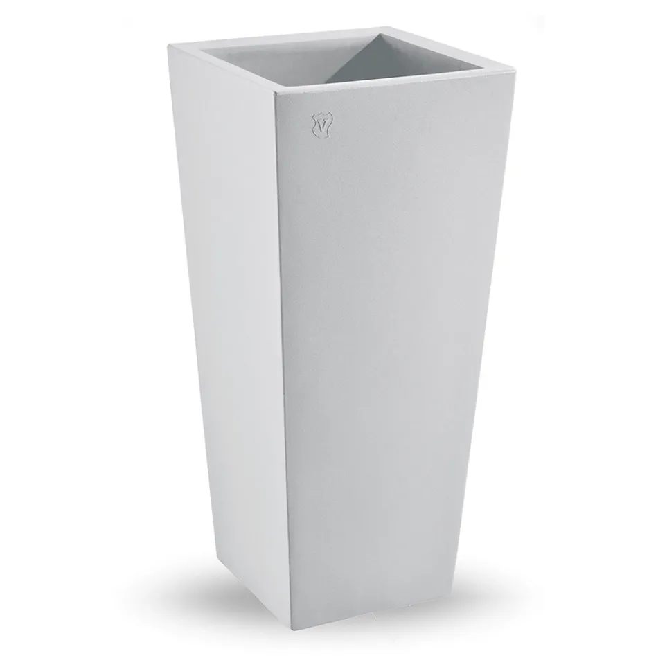 Vaso da Esterno Quadrato in Polietilene Colorato Made in Italy - Marilard Viadurini