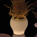 Vaso da Giardino Luminoso in Polietilene Alabasro Made in Italy - Loto Viadurini