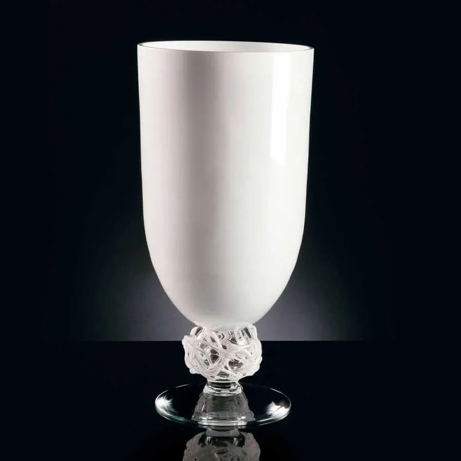 Vaso da Interno in Vetro Colorato Realizzato Artigianalmente in Italia - Crezia Viadurini