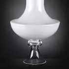 Vaso da Interno Moderno in Vetro Bianco e Trasparente Made in Italy - Portos Viadurini